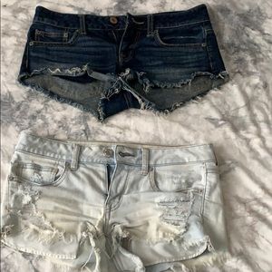 AE distressed shorts (two pairs)